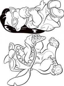 Lilo & Stitch coloring page 16 - Free printable