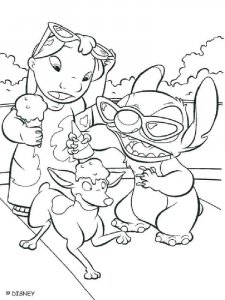 Lilo & Stitch coloring page 20 - Free printable