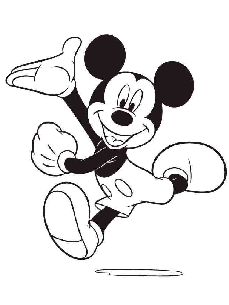 Free Printable Mickey And Minnie Mouse Coloring Pages 