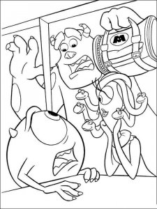Monsters, Inc. coloring page 1 - Free printable
