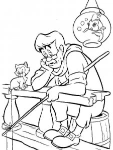 Pinocchio coloring page 4 - Free printable