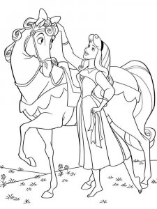 Sleeping Beauty coloring page 12 - Free printable
