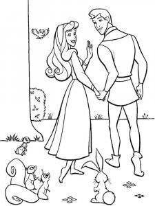 Sleeping Beauty coloring page 14 - Free printable