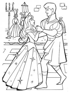 Sleeping Beauty coloring page 17 - Free printable