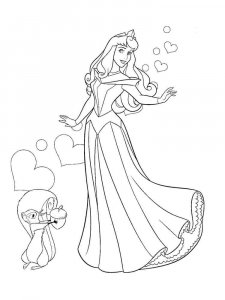 Sleeping Beauty coloring page 18 - Free printable
