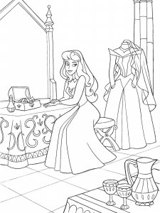 Sleeping Beauty coloring page 19 - Free printable