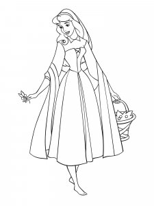 Sleeping Beauty coloring page 2 - Free printable