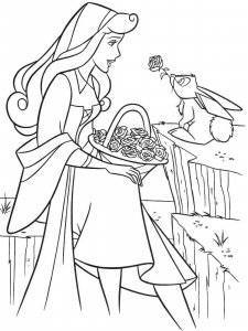 Sleeping Beauty coloring page 3 - Free printable