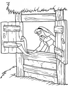 Sleeping Beauty coloring page 32 - Free printable