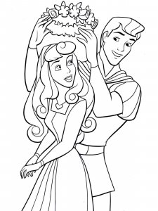 Sleeping Beauty coloring page 4 - Free printable