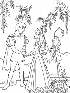 Sleeping Beauty coloring page 7 - Free printable