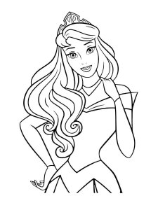 Sleeping Beauty coloring page 8 - Free printable