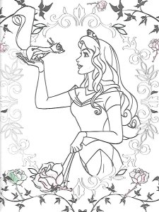 Sleeping Beauty coloring page 9 - Free printable