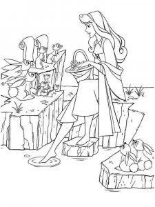 Sleeping Beauty coloring page 38 - Free printable