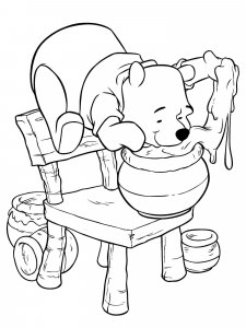 Winnie The Pooh coloring page 125 - Free printable
