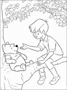 Winnie The Pooh coloring page 2 - Free printable