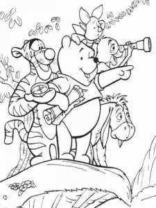 Winnie The Pooh coloring page 25 - Free printable