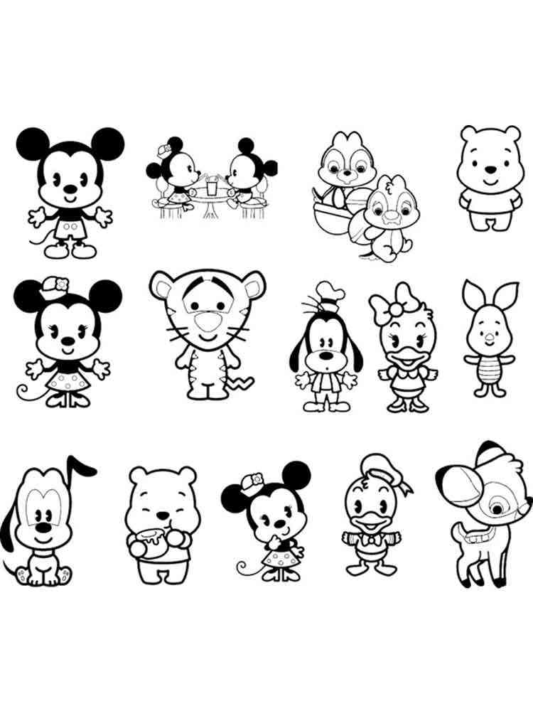 Baby Disney Coloring Pages Free PrintableBaby Disney Coloring Pages 