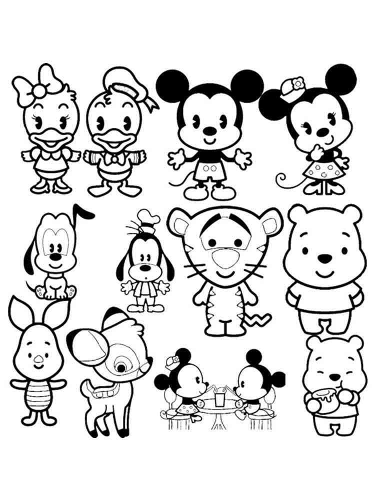 50 Cute Kawaii Cute Disney Coloring Pages Pictures COLORIST