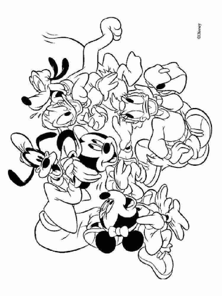 Mickey Mouse clubhouse coloring pages for kids Free