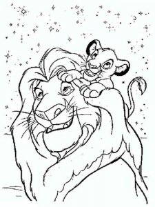 The Lion King coloring page 1 - Free printable