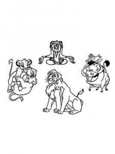 The Lion King coloring page 2 - Free printable