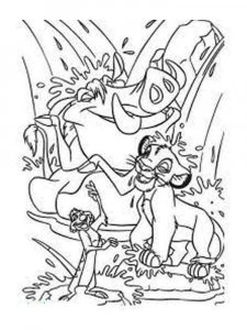 The Lion King coloring page 3 - Free printable