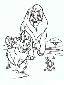 The Lion King coloring page 4 - Free printable