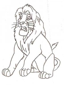 The Lion King coloring page 6 - Free printable