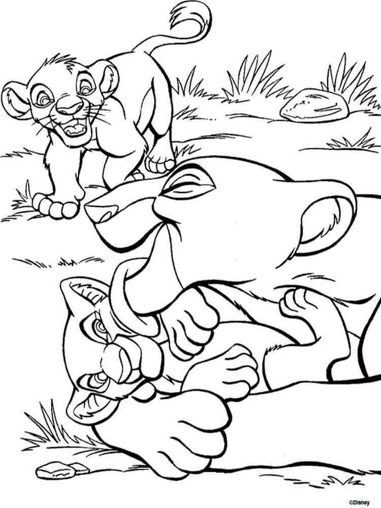 Lion King Coloring Pages - Learny Kids