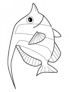 Aquarium Fish coloring page 11 - Free printable