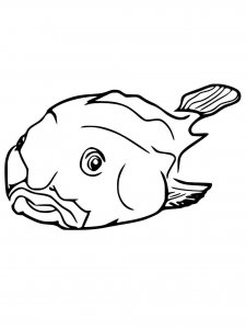 Blobfish coloring page 11 - Free printable