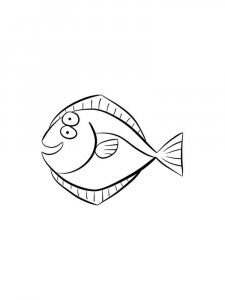 Flounder coloring page 14 - Free printable