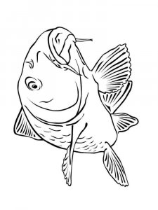 Freshwater Fish coloring page 2 - Free printable