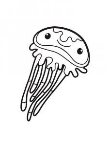 Jellyfish coloring page 12 - Free printable