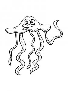 Jellyfish coloring page 16 - Free printable