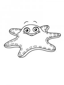 Starfish coloring page 13 - Free printable
