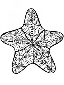 Starfish coloring page 19 - Free printable