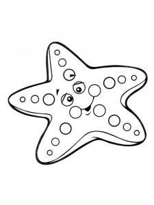 Starfish coloring page 20 - Free printable