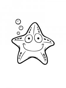 Starfish coloring page 23 - Free printable