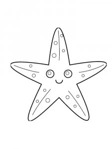 Starfish coloring page 24 - Free printable