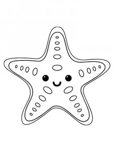 Starfish coloring page 29 - Free printable