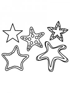 Starfish coloring page 30 - Free printable