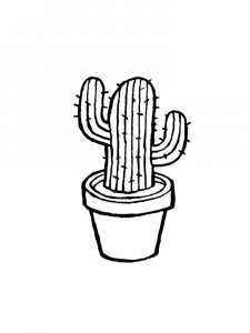 Cactus coloring page 13 - Free printable