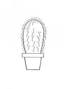 Cactus coloring page 18 - Free printable