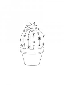 Cactus coloring page 19 - Free printable