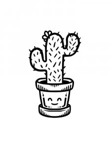 Cactus coloring page 21 - Free printable