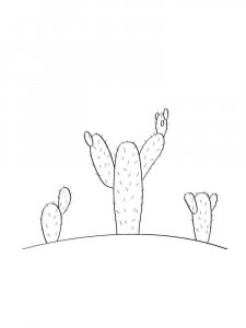Cactus coloring page 22 - Free printable