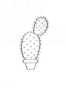 Cactus coloring page 25 - Free printable