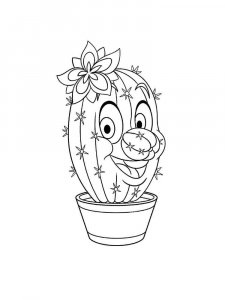 Cactus coloring page 27 - Free printable